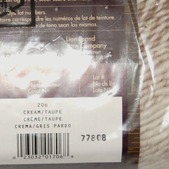 Same Dye Lot of 3, LBY Scarfie Yarn, #5 Bulky, Cream Taupe Ombre - Picture 3 of 3